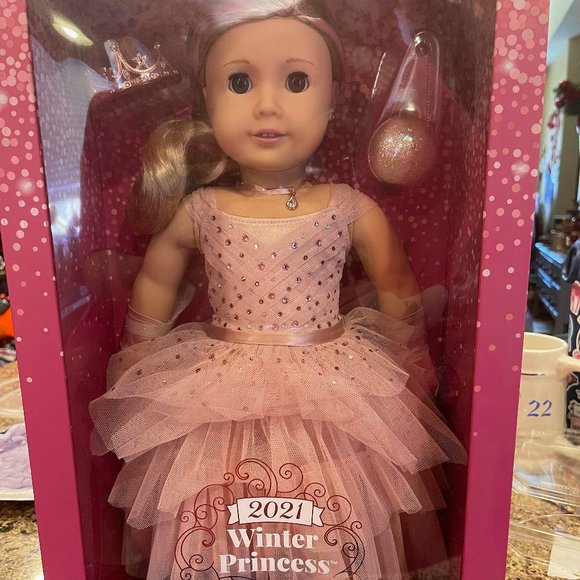 NIB American Girl 2021 Winter Princess Doll Blonde - Picture 1 of 4